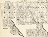 Juneau County - Finley, Kingston, Cutler, Marion, Lyndon, Wisconsin State Atlas 1930c